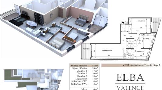 Appartement à vendre à Valence - Faventines