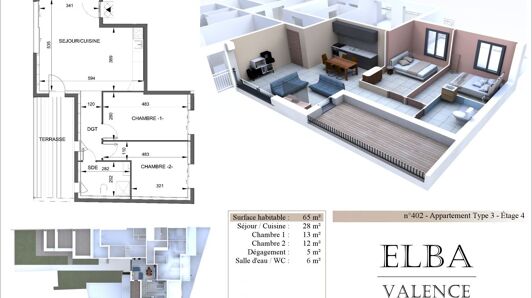 Appartement à vendre à Valence - Faventines