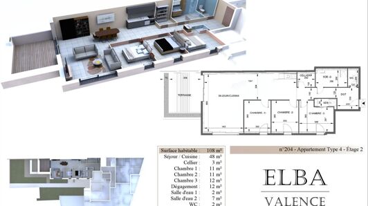 Appartement à vendre à Valence - Faventines