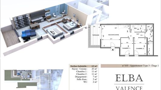 Appartement à vendre à Valence - Faventines