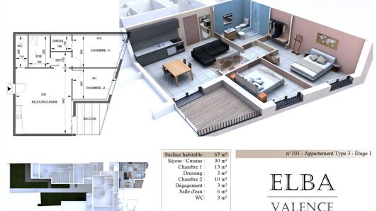 Appartement à vendre à Valence - Faventines